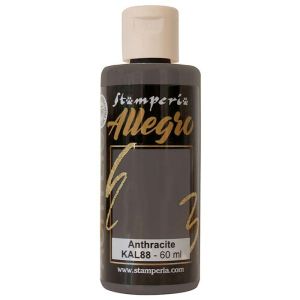 Акрилна боя Stamperia Allegro - Antrhacite - 60 мл.