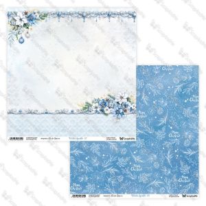 Комплект дизайнерска хартия - Winter Sparkle - 6 листа