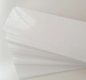 Комплект Цветен Картон - Огледално Бяло - 6,70 х 30 см - 180 броя