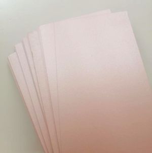 Комплект Перлен картон - Розово злато - 12,50 х 30,00 см - 25 броя