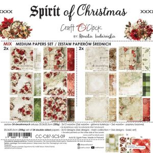 Комплект дизайнерска хартия - Spirit Of Christmas - 24 листа