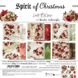 Комплект дизайнерска хартия - Spirit Of Christmas - 24 листа