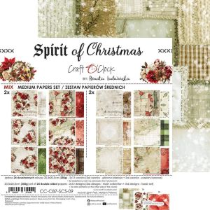 Комплект дизайнерска хартия - Spirit Of Christmas - 24 листа