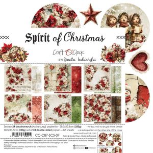 Комплект дизайнерска хартия - Spirit Of Christmas - 24 листа