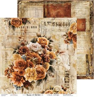 Комплект дизайнерска хартия 30,50х30,50 см- Shades Of Nature - 6 листа