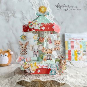Комплект тагове и изрязани елементи - PLAYTIME - 60 бр.