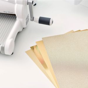 Луксозен комплект ефектни картони Злато - 10 бр - A4 - 250 g/m²