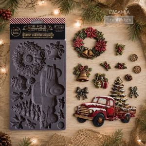 Силиконов молд - Country Christmas Delivery - 12,7 x 20,40 см