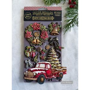 Силиконов молд - Country Christmas Delivery - 12,7 x 20,40 см