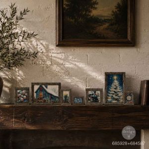 Силиконов молд - Vintage Timber Christmas - 12,7 x 20,40 см
