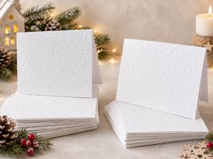 Релефни Заготовки за картички - ROMA White и  FIRENZE Ivory White - 30 бр.