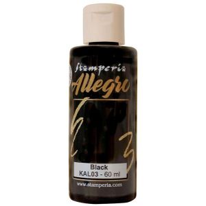 Акрилна боя Stamperia Allegro - Black - 60 мл.
