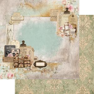 Комплект дизайнерска хартия - In Lace 15.00 x 15.00 см - 24 двустранни листа