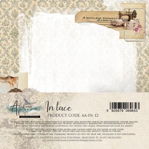 Комплект дизайнерска хартия - In Lace 15.00 x 15.00 см - 24 двустранни листа