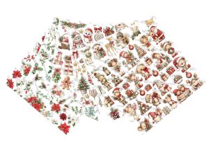 Комплект дизайнерска хартия с елементи за изрязване - Christmas Cheer 30,50 х 30,50 см - 6 листа