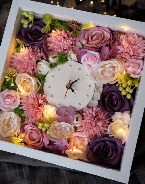 Декоративни LED лампички - 1 м, 10 LED светодиода - жълта светлина - с батерии